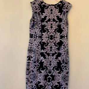 R and K black and white sleeveless dress.  Size 12